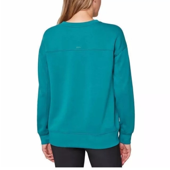 Mondetta teal green sweatshirts XL Scuba crewneck top - Picture 3 of 8
